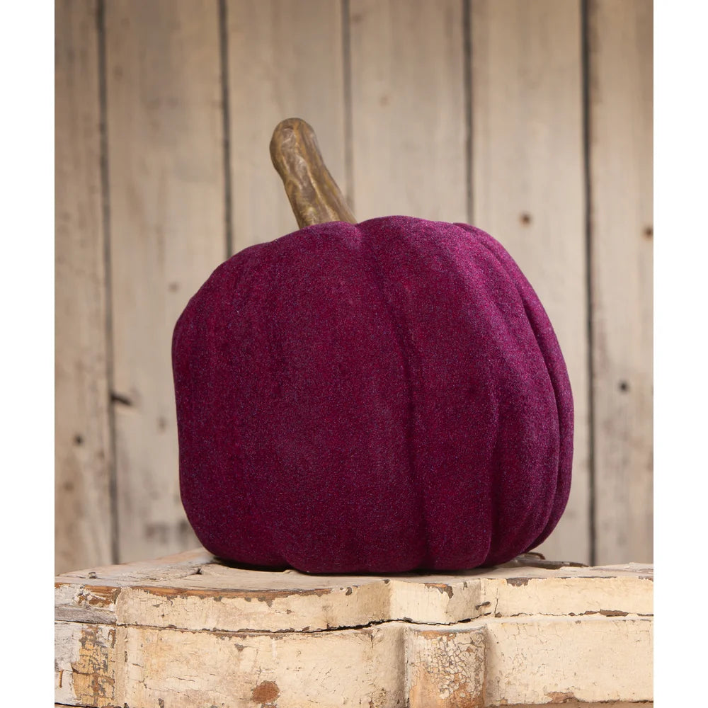 Flocked Jack-O-Lantern Purple - Thumbnail 2