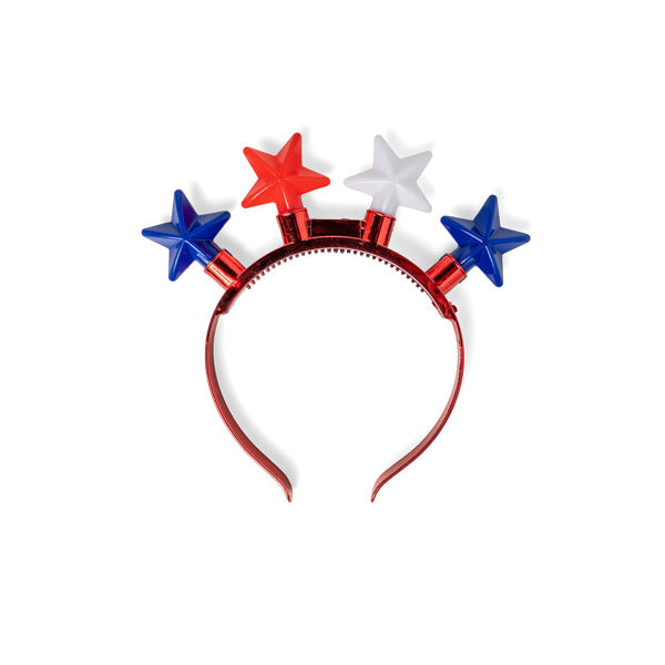Patriot Pride JUMBO Flashing Star Headband, Assorted