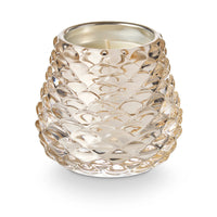 Winter White Pinecone Votive Candle