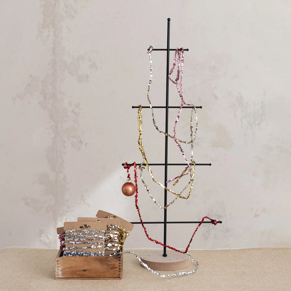 120" Glitter Silver String Garland