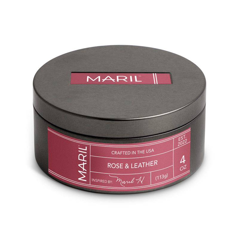 Rose + Leather Maril Travel Candle