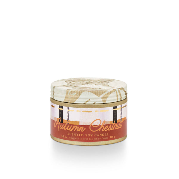 Autumn Chestnut Small Tried & True Tin Candle by Illume