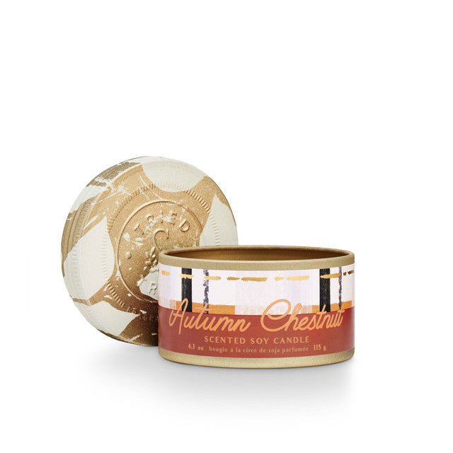 Autumn Chestnut Small Tried & True Tin Candle by Illume