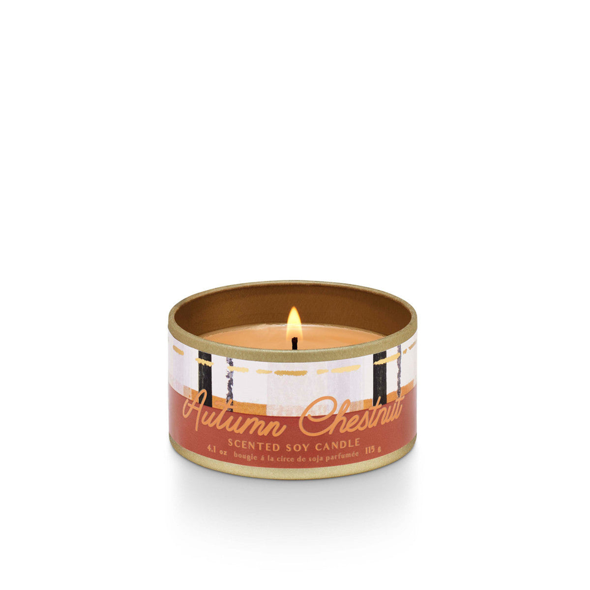 Autumn Chestnut Small Tried & True Tin Candle by Illume