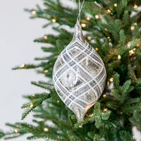 9" Plaid Assorted Ornament