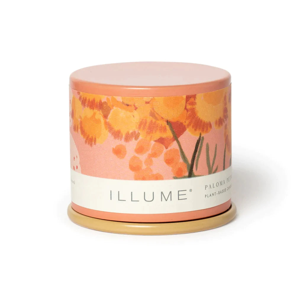 Paloma Petal Demi Vanity Tin Candle - Illume