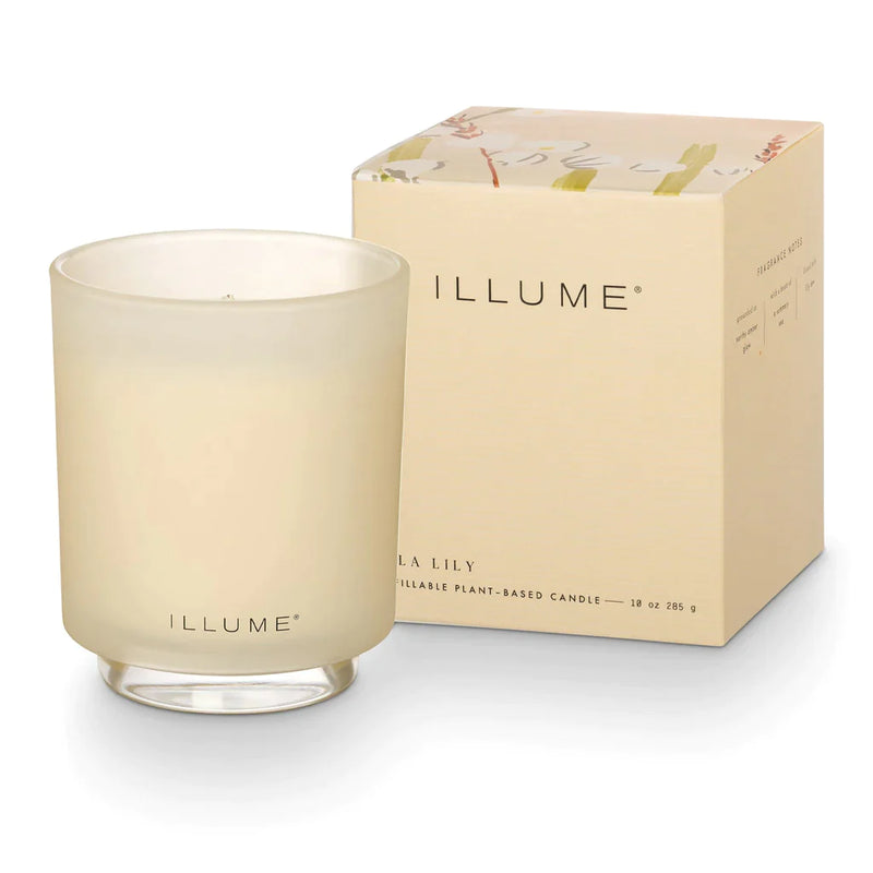 Isla Lily Refillable Boxed Glass Candle - Illume