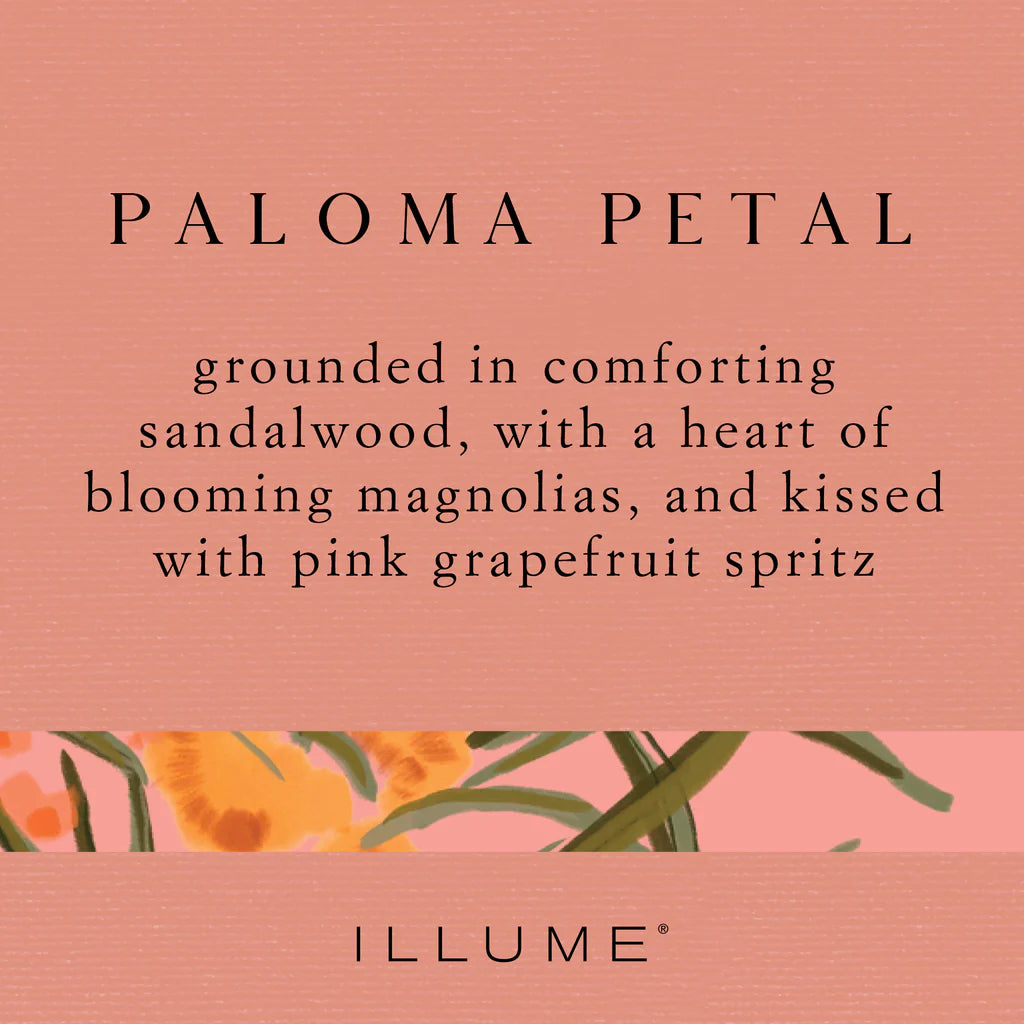 Paloma Petal Boxed Glass Candle - Illume
