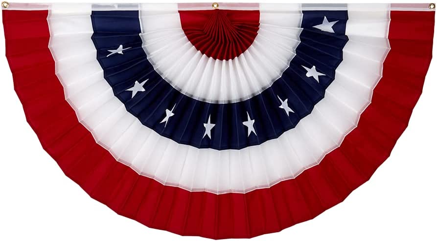 American Pleated Fan 3X6 Ft Everwear With Stars