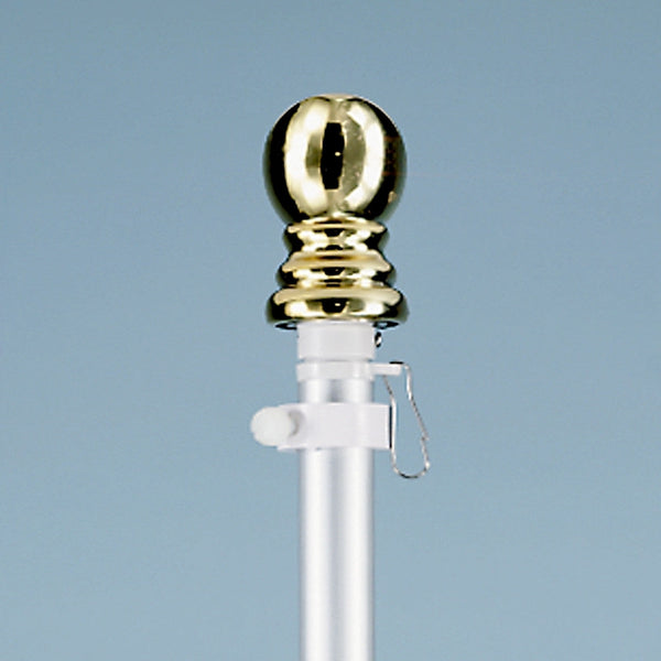 Flagpole Spinning 6' Silver