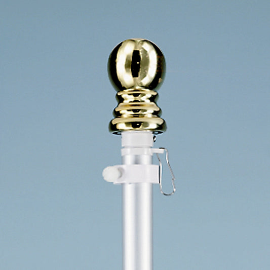 Flagpole Spinning 6' Silver