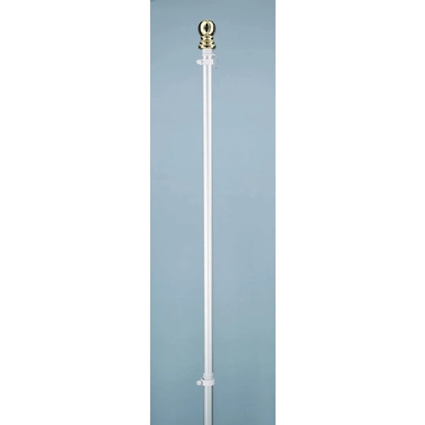 Flagpole Spinning 6' White Aluminum