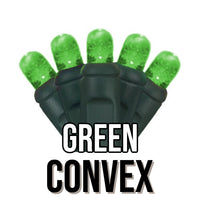 5MM LED Grand Convex Green Cord 50 Lights