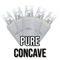 5MM LED Concave White Cord 50 Lights
