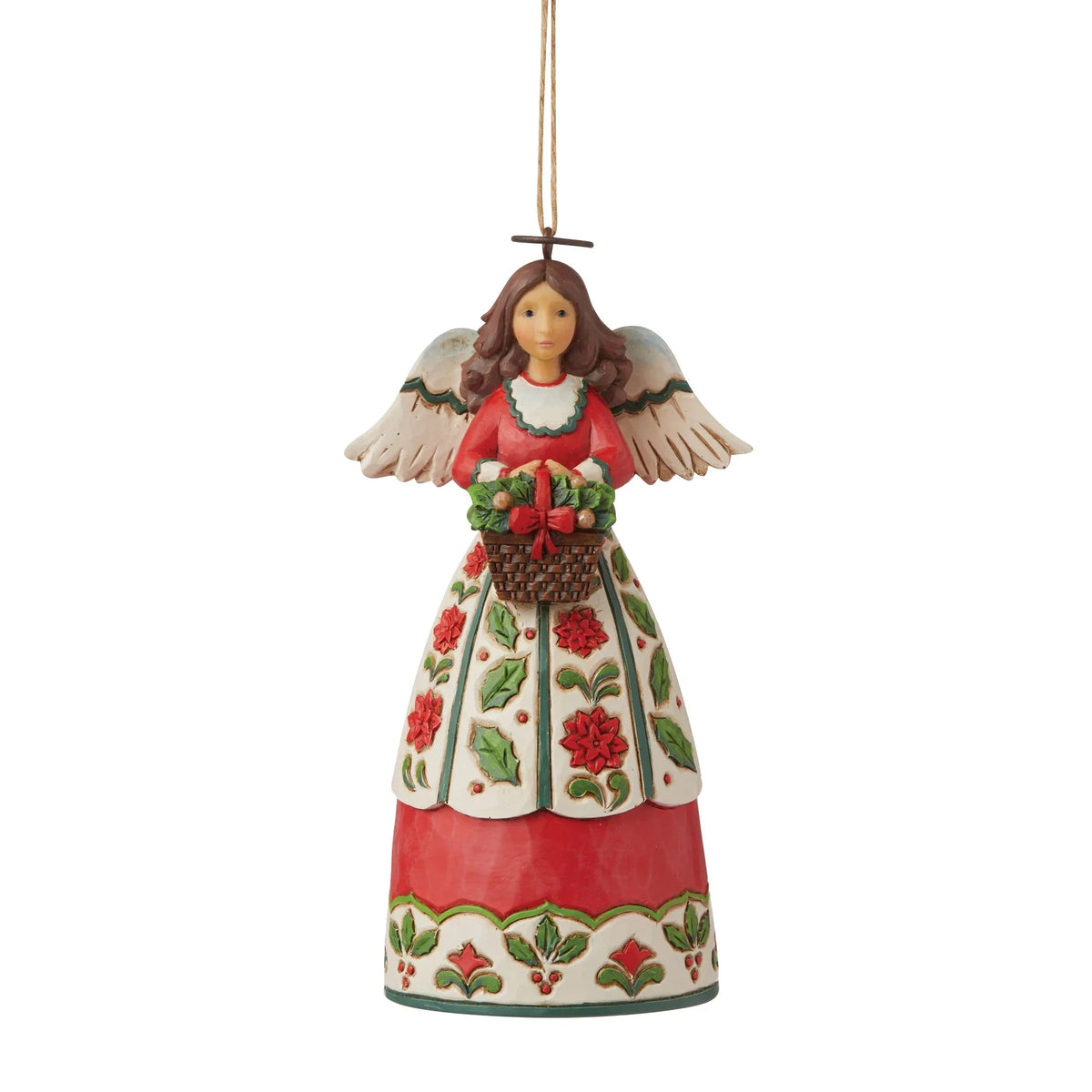 Angel Floral Christmas Ornament