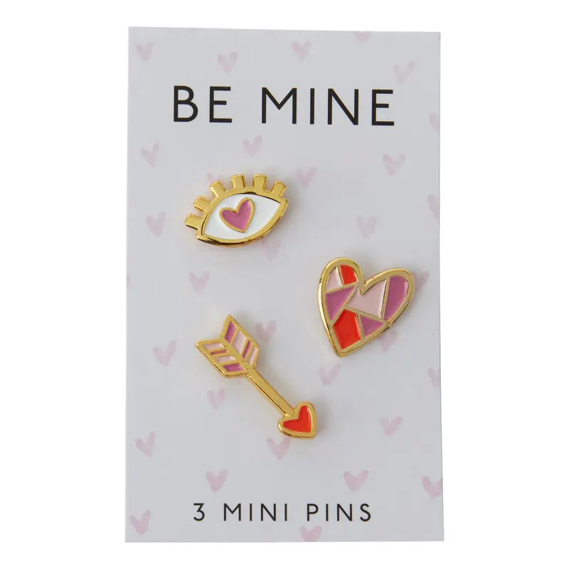 Be Mine Enamel Pin Set