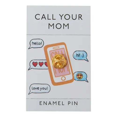 Call Mom Enamel Pin