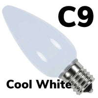 C9 LED Smooth Opaque Bulb
