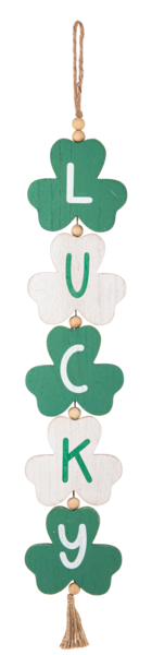 Lucky/Irish Shamrock Hanging Sign Assorted