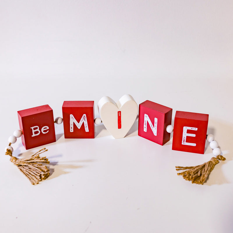 Love & Be Mine Tassel Sign Assorted
