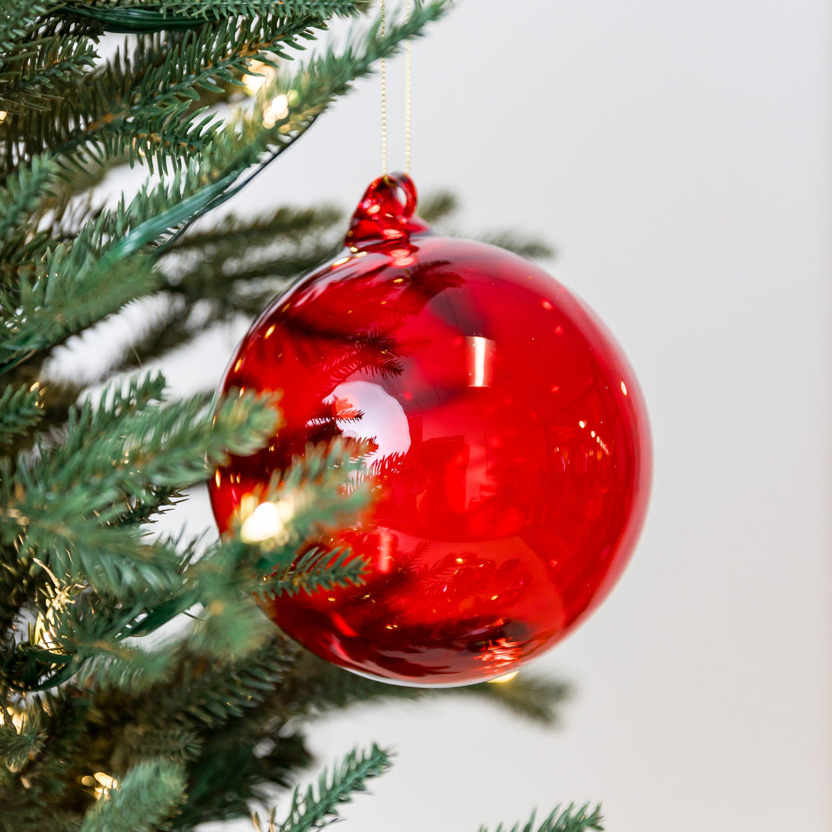 5" Illume Red Glass Ornament