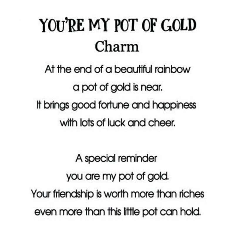 Charm Pot Of Gold St Patricks Day