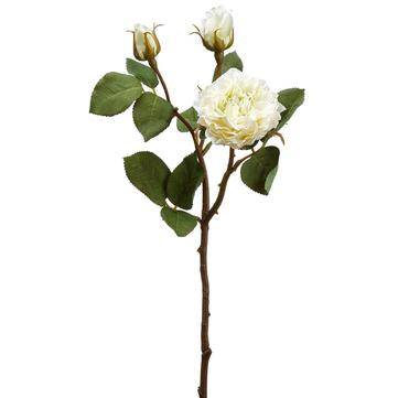18.75" Cream Rose Spray