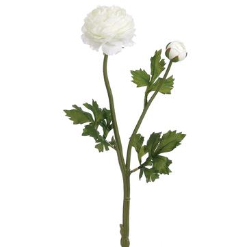 18.9" White Ranunculus Spray