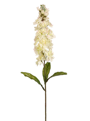 26.5" Cream Stock Flower Spray