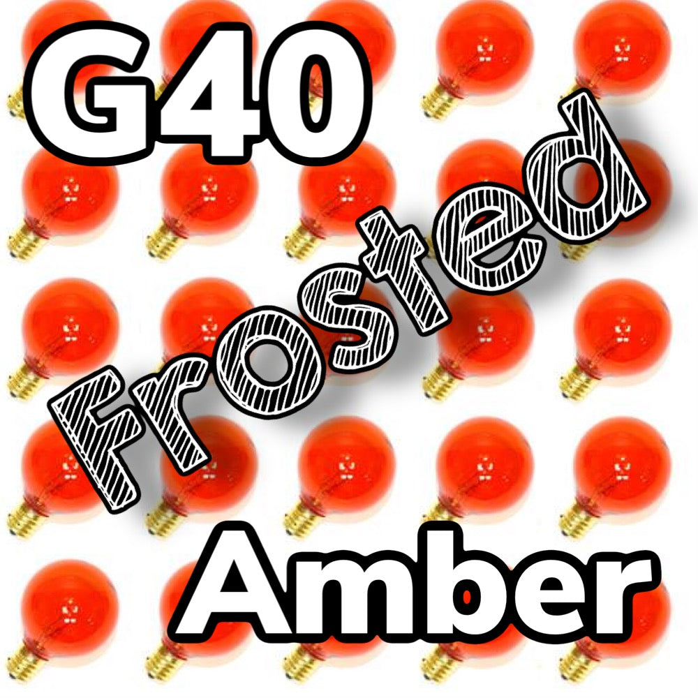 G40 Frosted Bulbs Box of 25