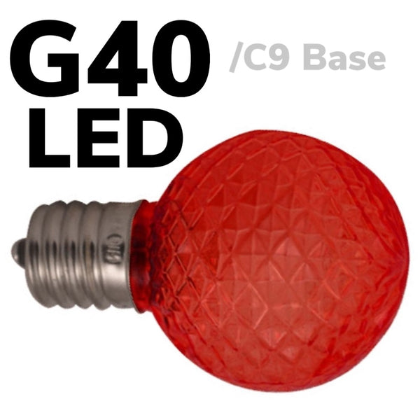 G40 (C9) LED Faceted Bulb