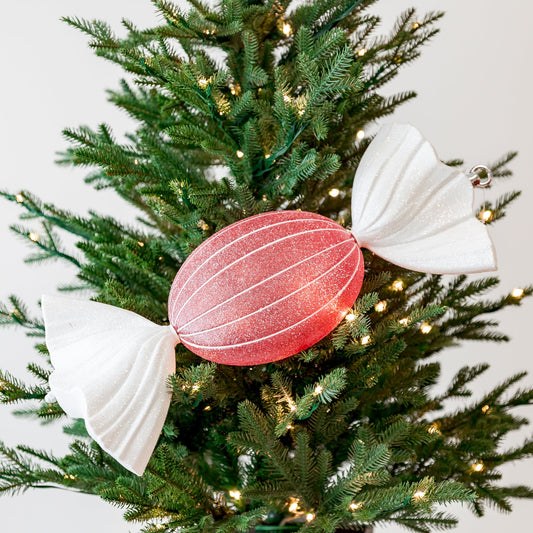 20" Red White Candy Large Ornament