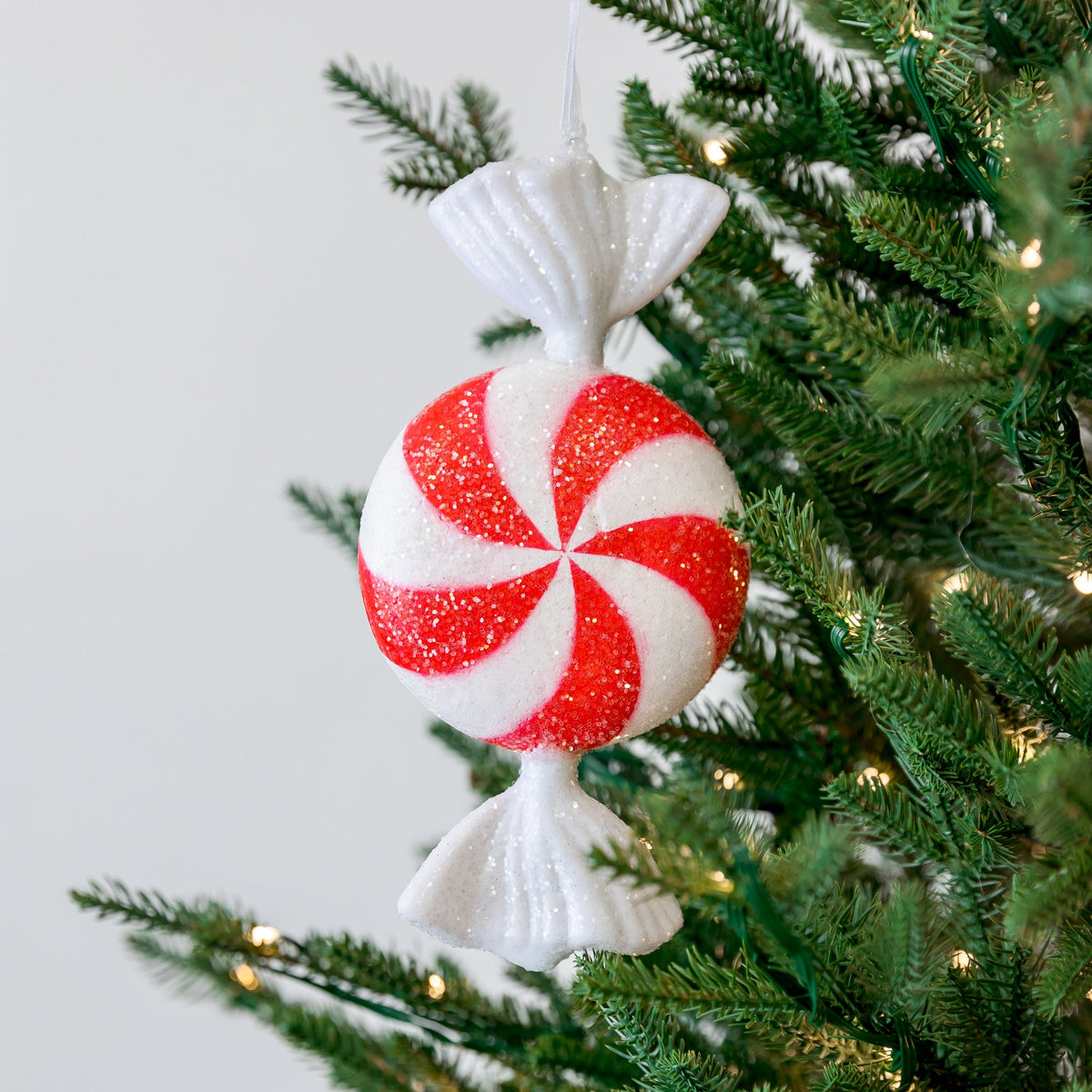 9" Wrapped Red White Candycane Peppermint