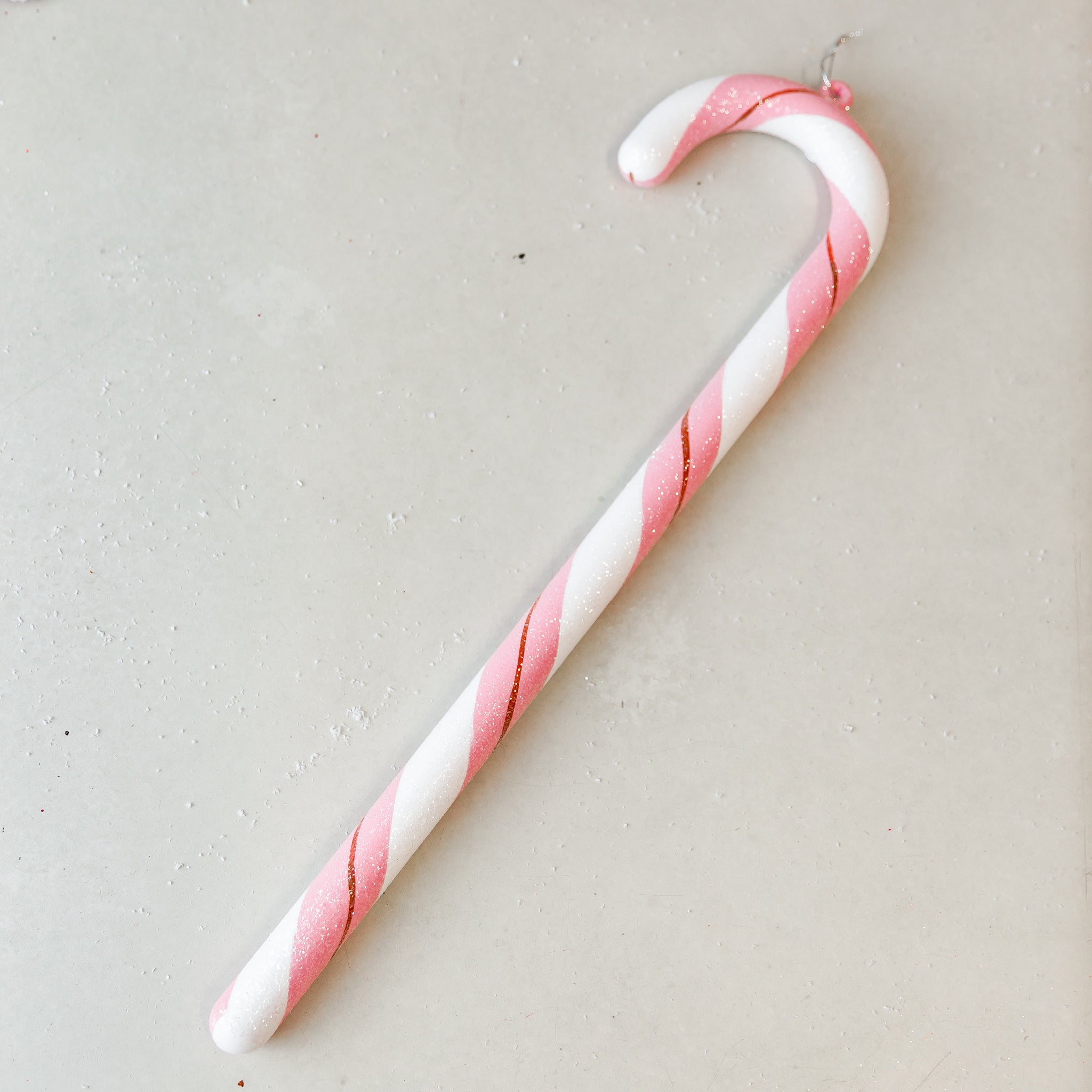 Modern Display Candy Cane Peppermint Swirl Ornament