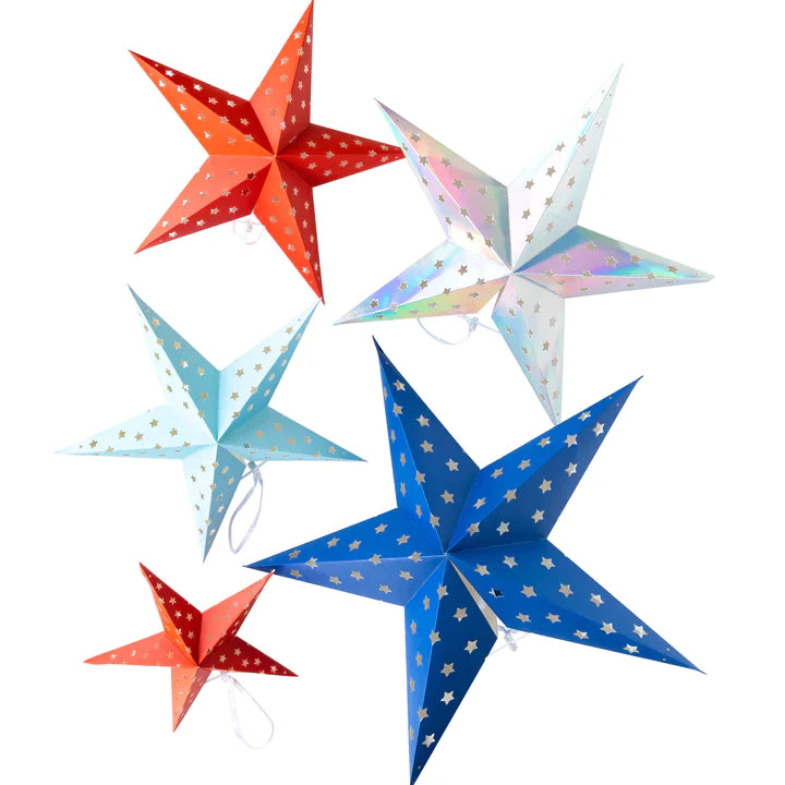 Sparklers and Rockets Decorative Hanging Stars - Thumbnail 2