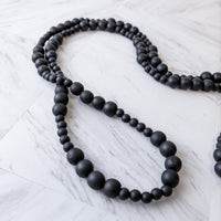 Natural Black Wood Beads Garland