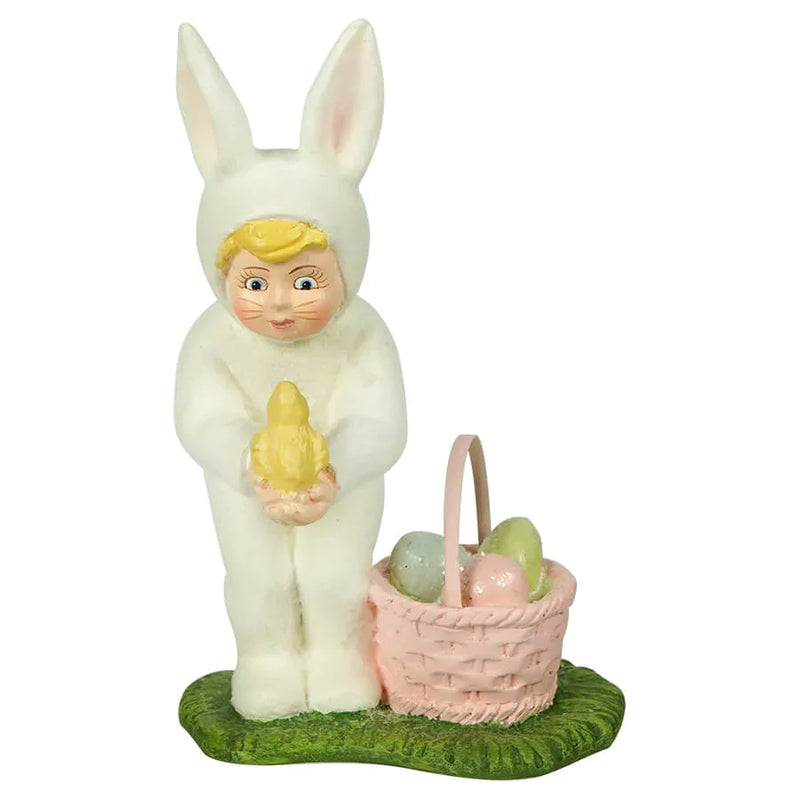 Surprise Girl Easter Figurine