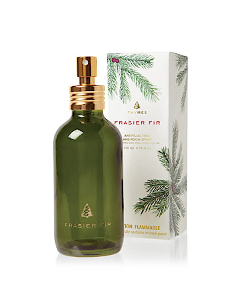  Thymes Petite Frasier Fir Diffuser - Frosted Plaid Design -  Home Fragrance Diffuser Set Includes Reed Diffuser Sticks, Fragrance Oil,  and Glass Bottle Oil Diffuser (4 fl oz) : Home & Kitchen