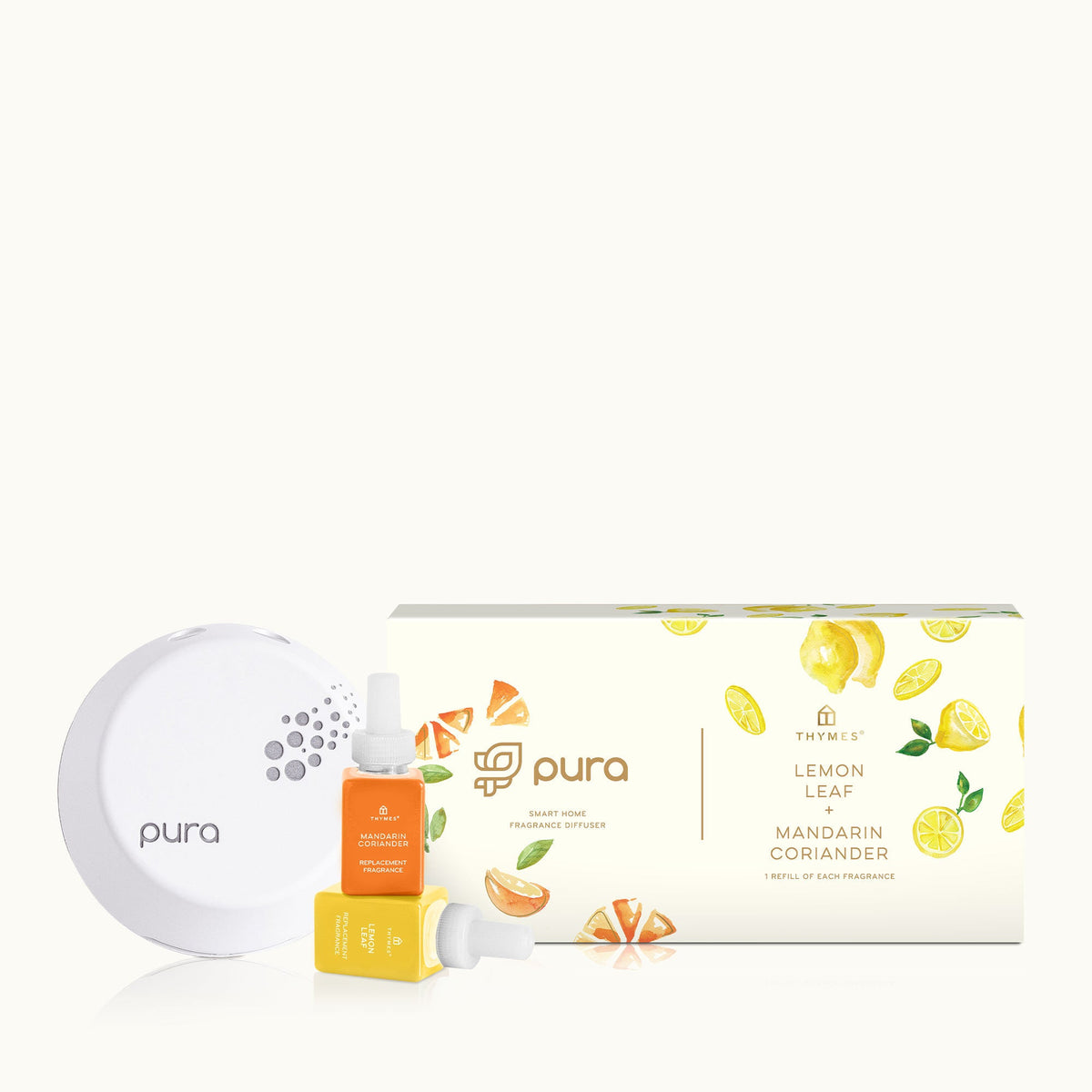 Mandarin Coriander/Lemon Leaf Thymes Pura Smart Home Diffuser Kit