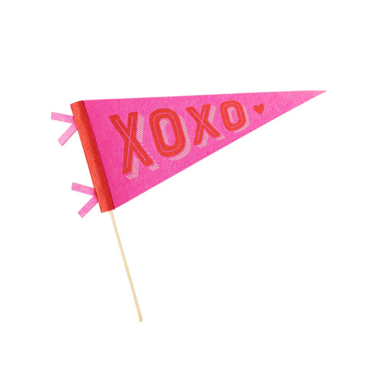 XOXO Felt Valentine's Day Pennant