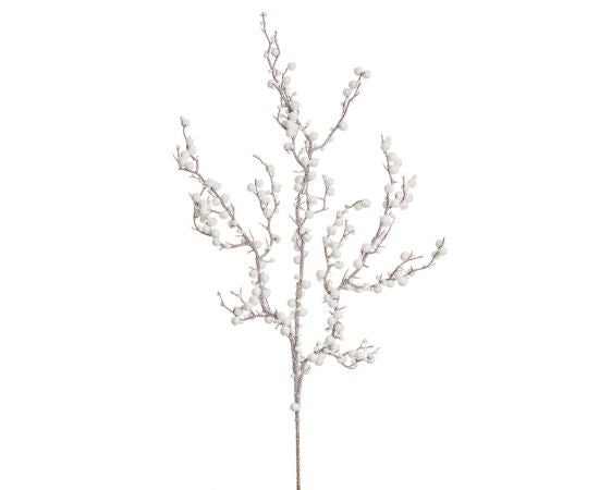 35" Snowed Berry Spray