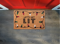 Lets Get Lit Coir Doormat
