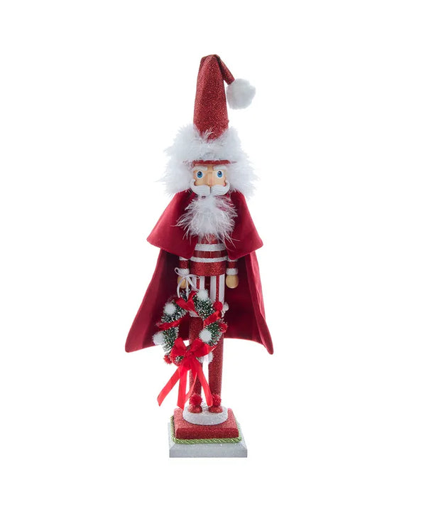 20" Skinny Nutcracker with Wreath
